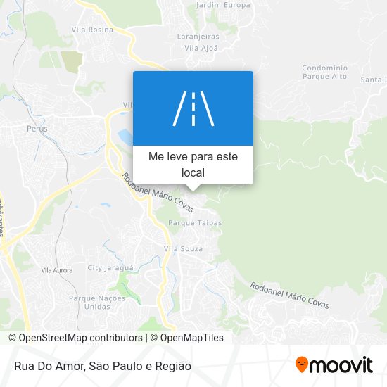 Rua Do Amor mapa