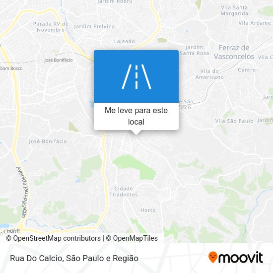 Rua Do Calcio mapa