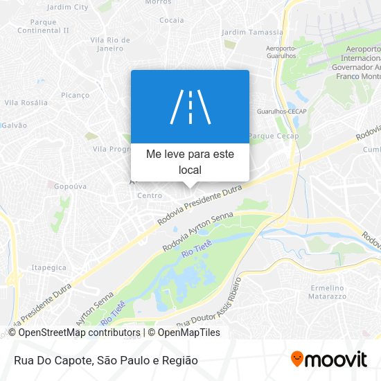 Rua Do Capote mapa