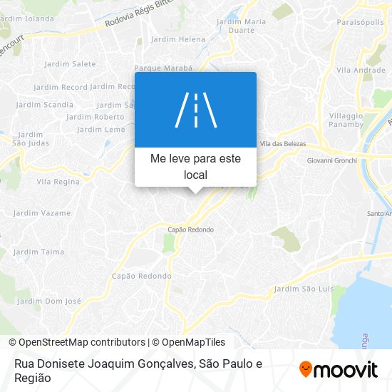 Rua Donisete Joaquim Gonçalves mapa