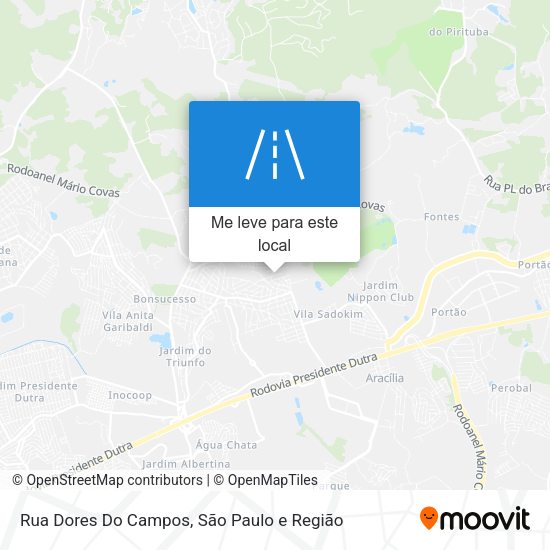 Rua Dores Do Campos mapa