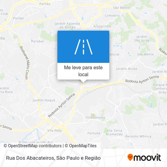 Rua Dos Abacateiros mapa