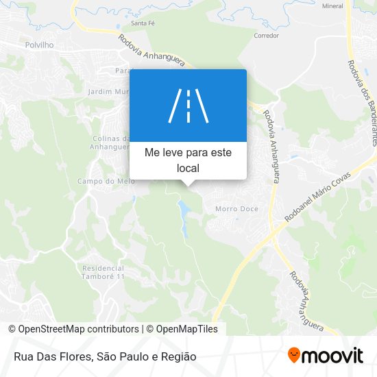 Rua Das Flores mapa