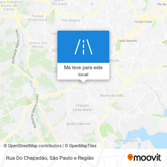 Rua Do Chapadão mapa