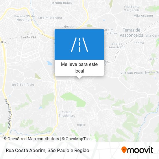 Rua Costa Aborim mapa