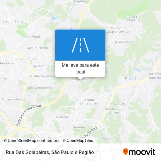 Rua Das Goiabeiras mapa