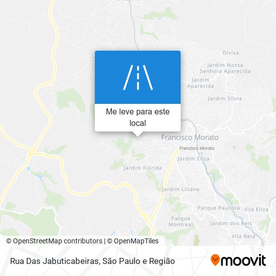 Rua Das Jabuticabeiras mapa