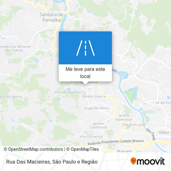 Rua Das Macieiras mapa