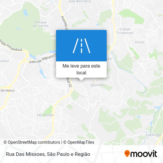 Rua Das Missoes mapa