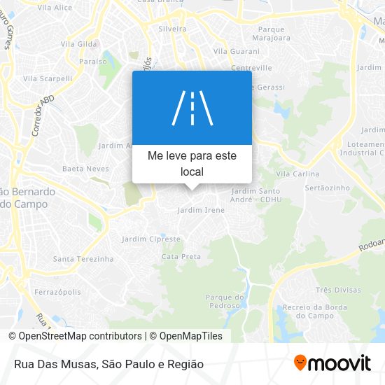 Rua Das Musas mapa