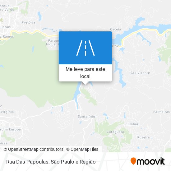 Rua Das Papoulas mapa