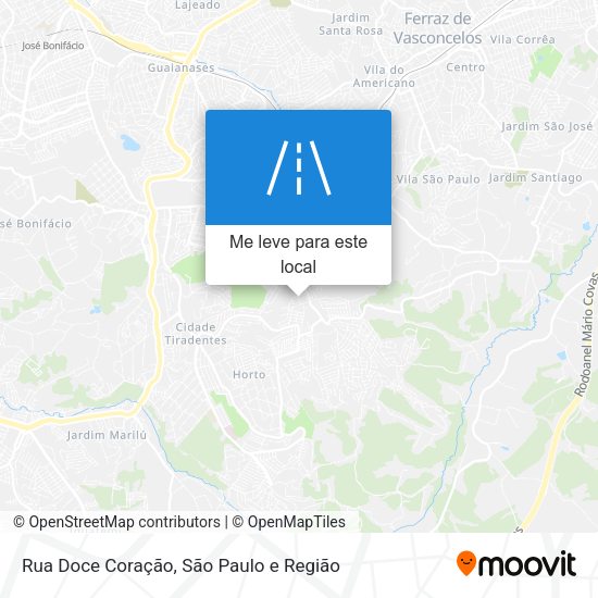 Rua Doce Coração mapa