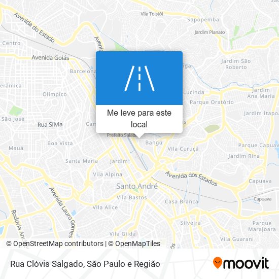 Rua Clóvis Salgado mapa