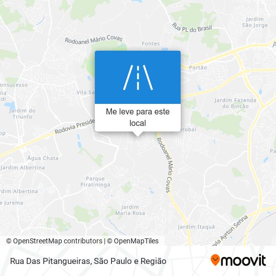 Rua Das Pitangueiras mapa