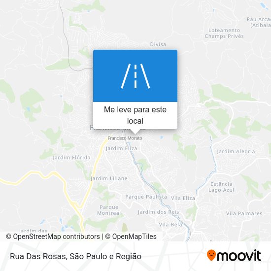 Rua Das Rosas mapa