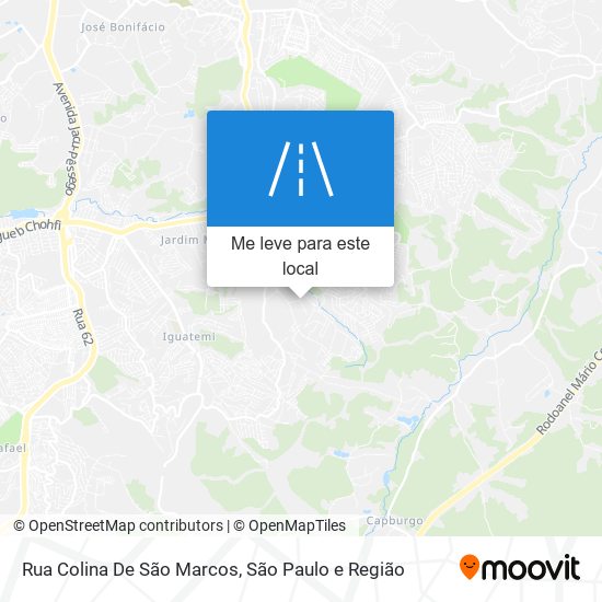 Rua Colina De São Marcos mapa