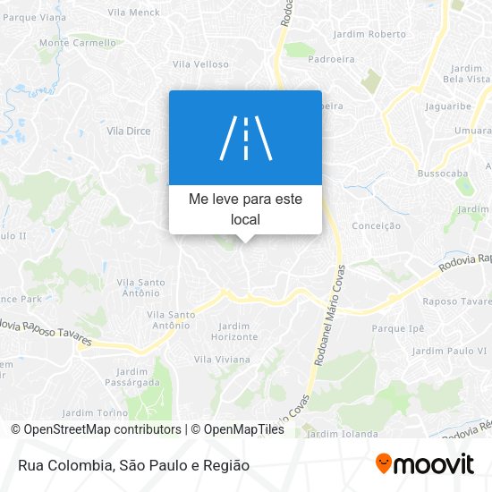 Rua Colombia mapa