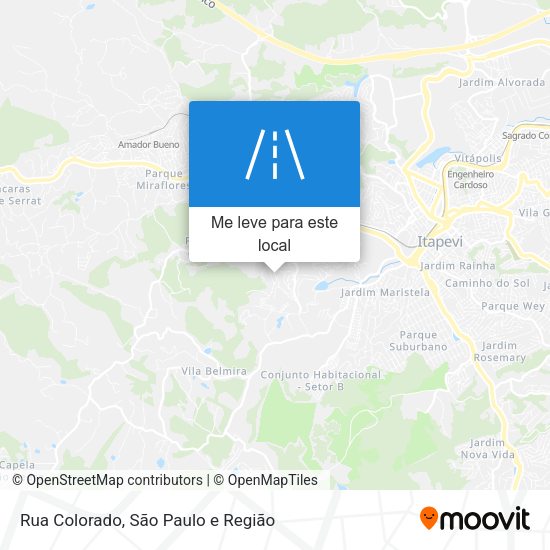 Rua Colorado mapa