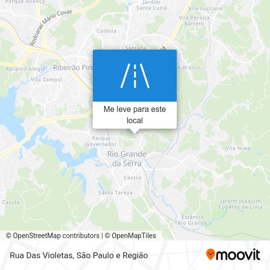 Rua Das Violetas mapa