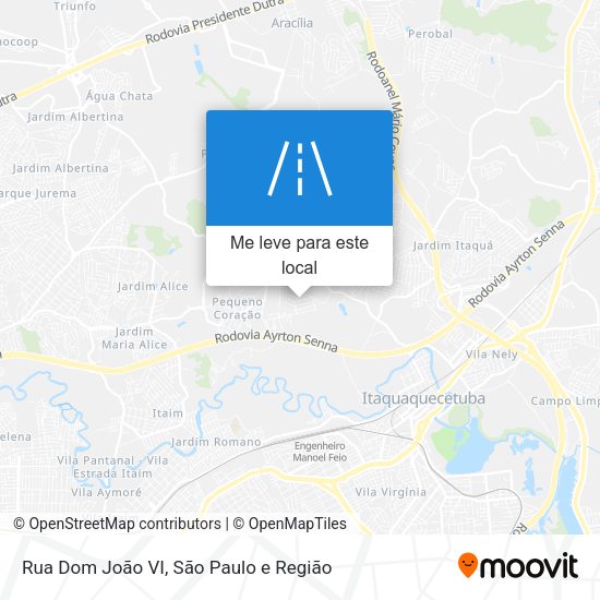 Rua Dom João VI mapa