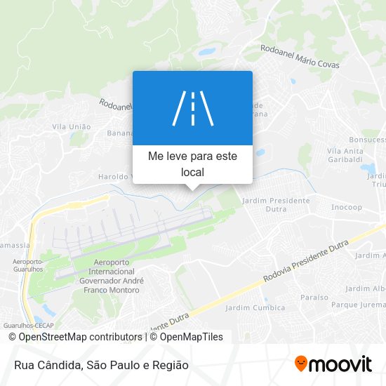 Rua Cândida mapa