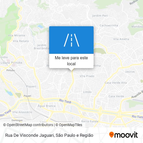 Rua De Visconde Jaguari mapa