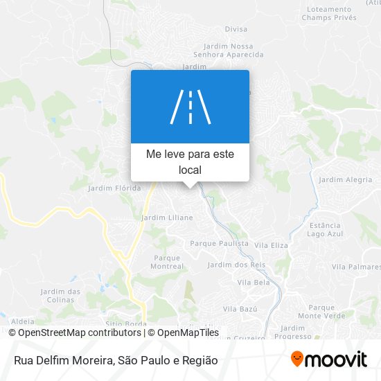 Rua Delfim Moreira mapa