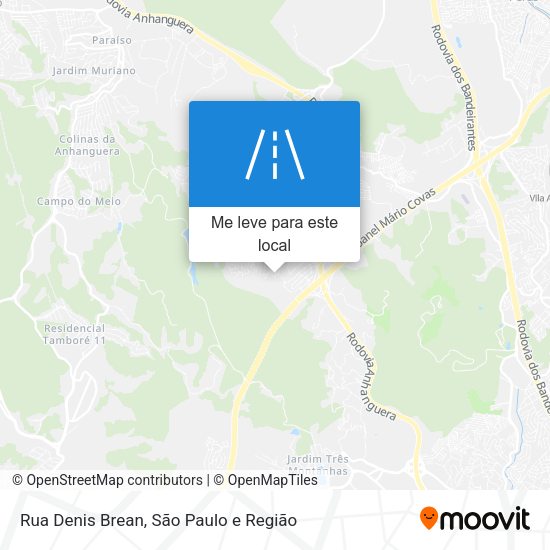 Rua Denis Brean mapa
