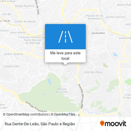 Rua Dente-De-Leão mapa