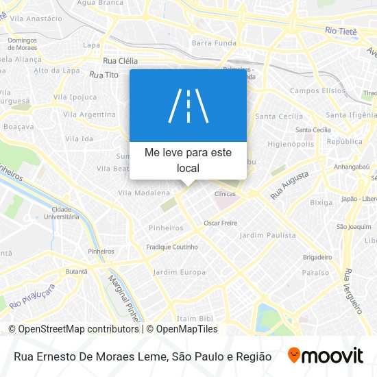 Rua Ernesto De Moraes Leme mapa