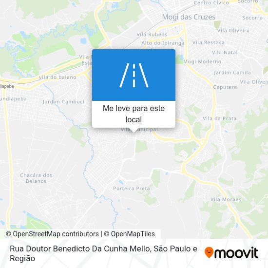 Rua Doutor Benedicto Da Cunha Mello mapa