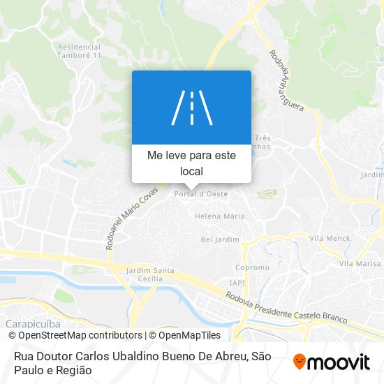 Rua Doutor Carlos Ubaldino Bueno De Abreu mapa