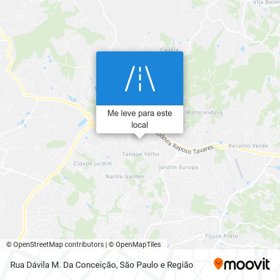 Rua Dávila M. Da Conceição mapa