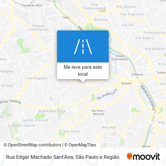 Rua Edgar Machado Sant'Ana mapa