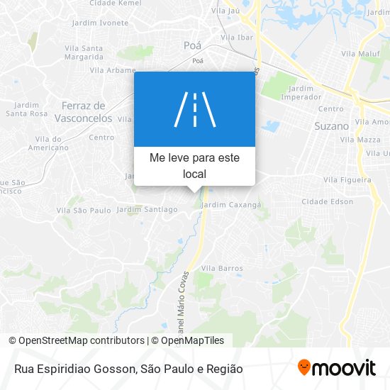 Rua Espiridiao Gosson mapa