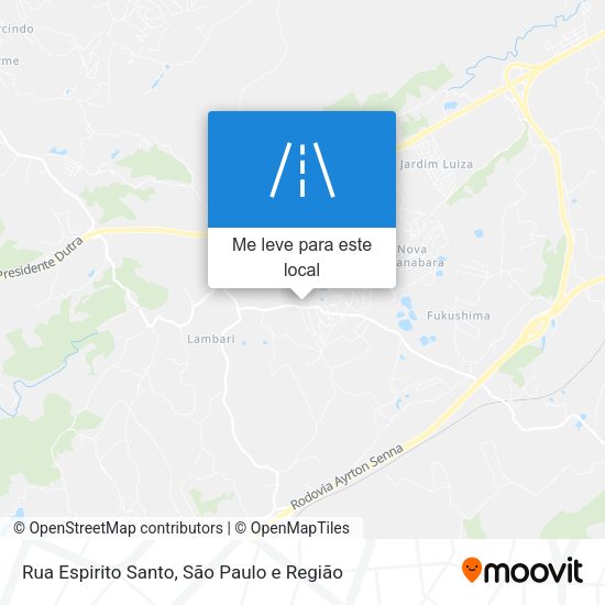 Rua Espirito Santo mapa
