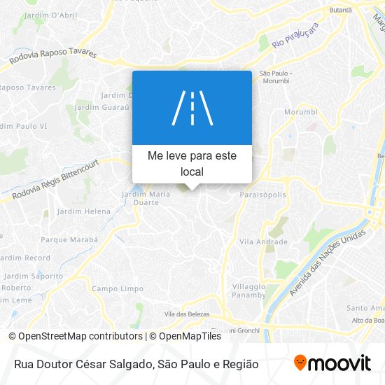 Rua Doutor César Salgado mapa