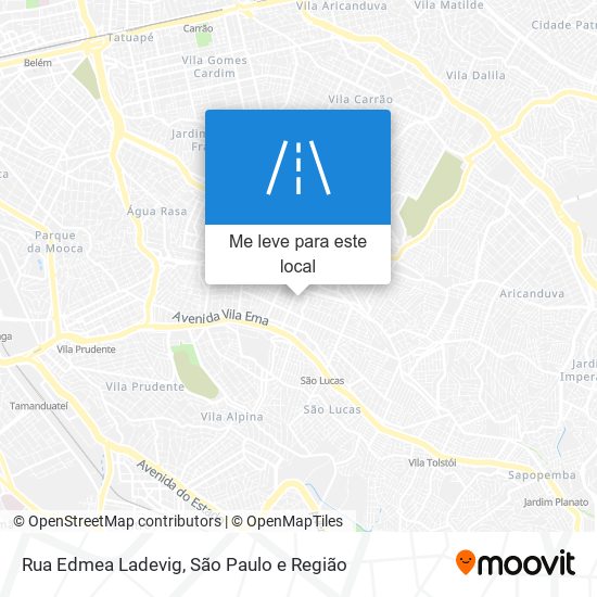 Rua Edmea Ladevig mapa