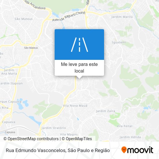 Rua Edmundo Vasconcelos mapa