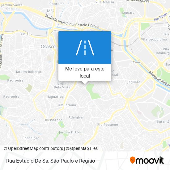 Rua Estacio De Sa mapa