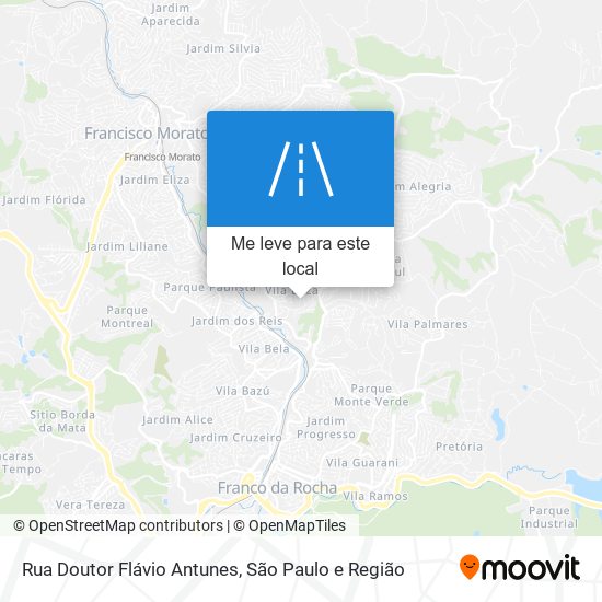 Rua Doutor Flávio Antunes mapa