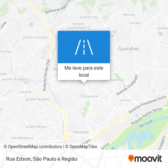 Rua Edson mapa