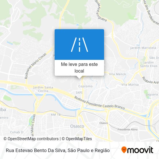 Rua Estevao Bento Da Silva mapa