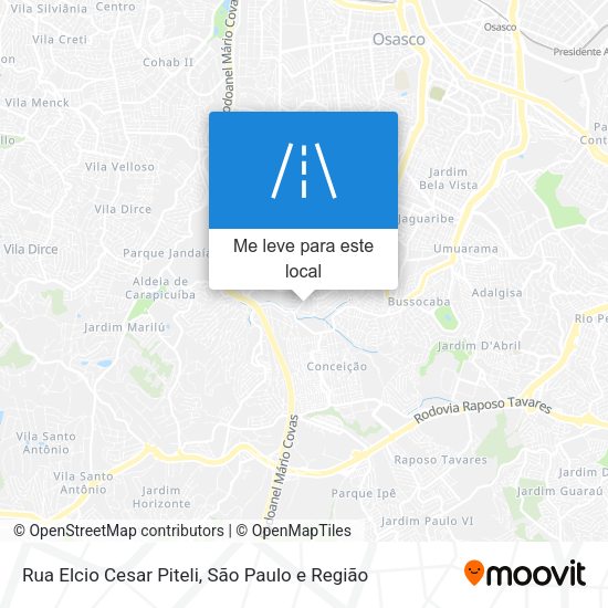 Rua Elcio Cesar Piteli mapa