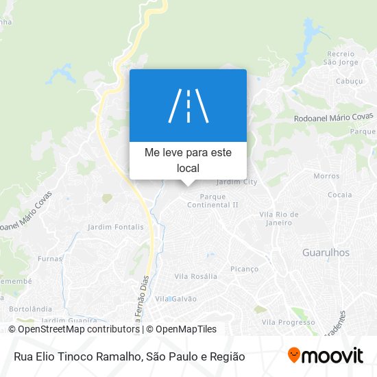 Rua Elio Tinoco Ramalho mapa