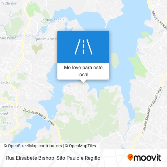 Rua Elisabete Bishop mapa