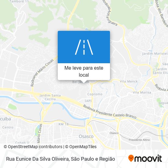 Rua Eunice Da Silva Oliveira mapa