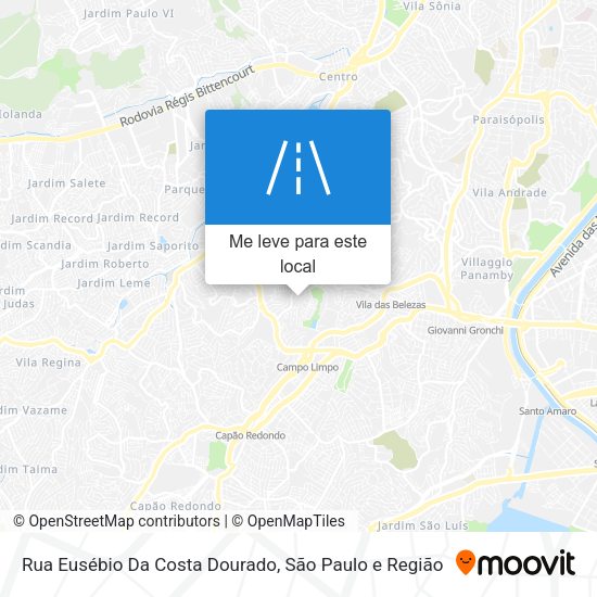 Rua Eusébio Da Costa Dourado mapa