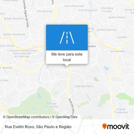 Rua Evelin Ruso mapa