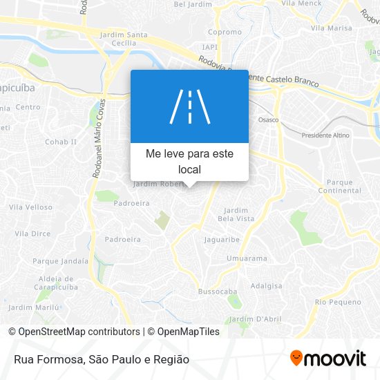 Rua Formosa mapa